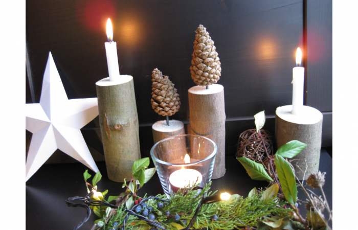 panka&pietro acer candle gyertyás karácsonyi dísz